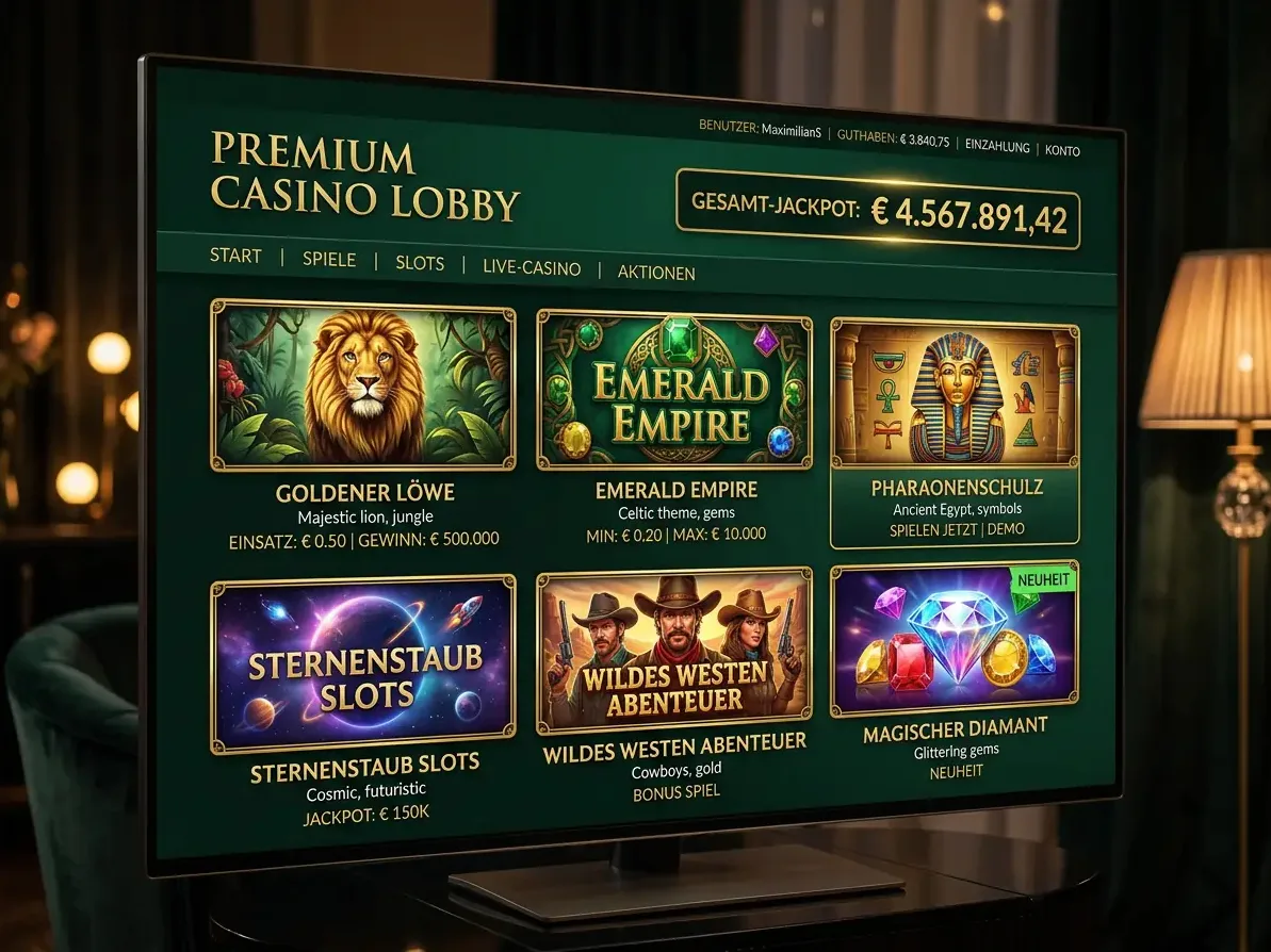 Startseite von Xon Bet mit Spielen und Aktionen